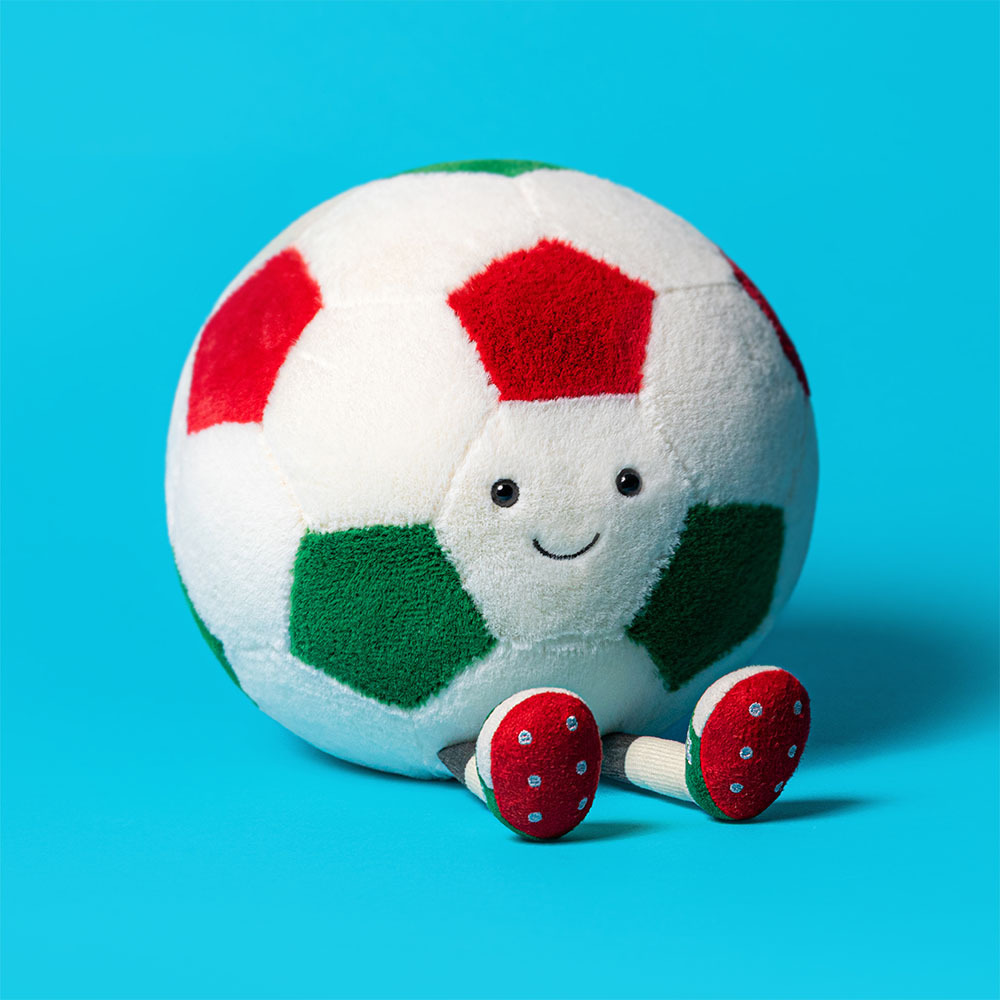 【2026世界盃限定】Jellycat Amuseables Soccer Ball 足球公仔 - 墨西哥/ 美國