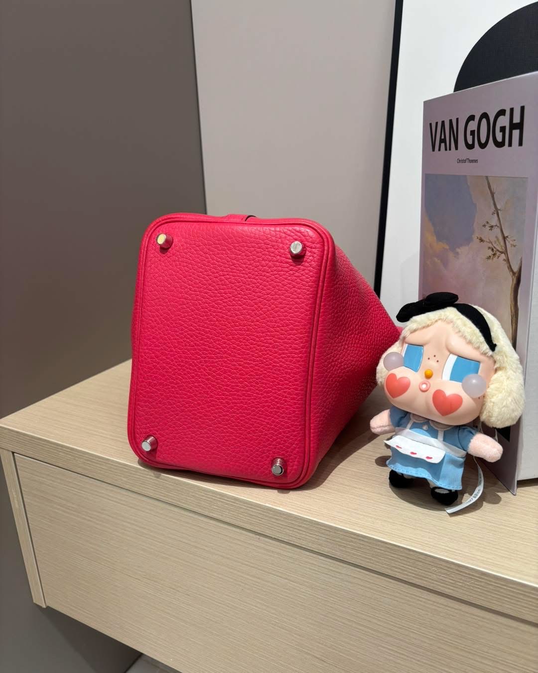 Hermes Picotin 18,Stamp D 極致粉色銀扣Rose Extreme 100%Authentic,95%new ✅key lock✅dust bag