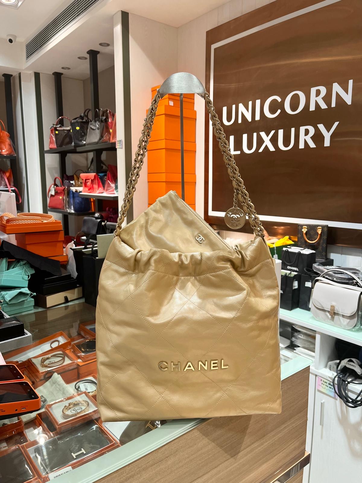 Chanel 22 small hobo 100%Authentic ,98%new ✅專門店收據✅chip✅dust bag✅box