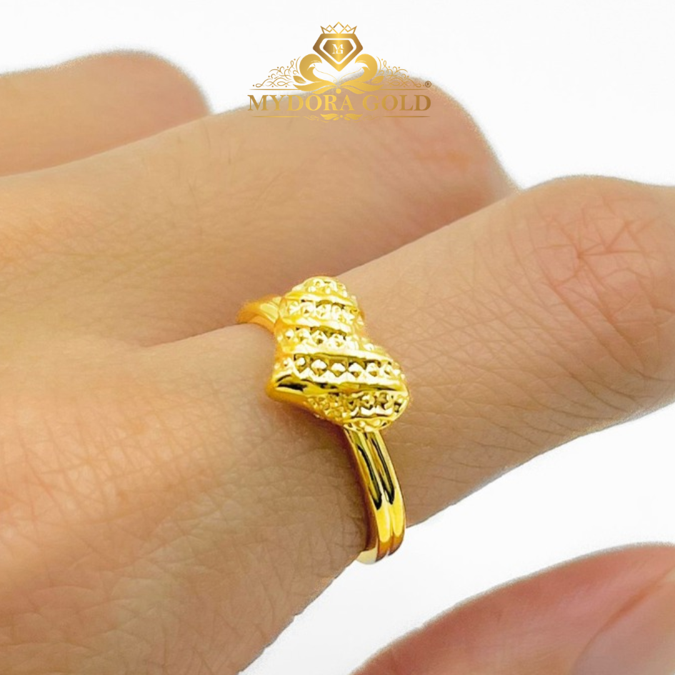 MYDORA Cincin Mini Puffed Love (5G) l EMAS 916/22K