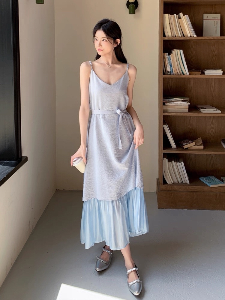 DR341法式海边度长裙