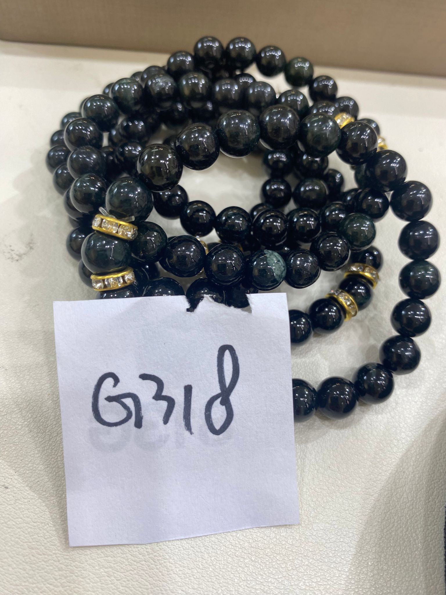 G318 墨翠設計款手串 8mm 