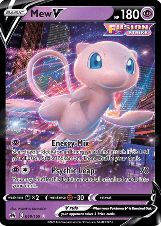 Pokemon TCG Crown Zenith - Mew V-060/159
