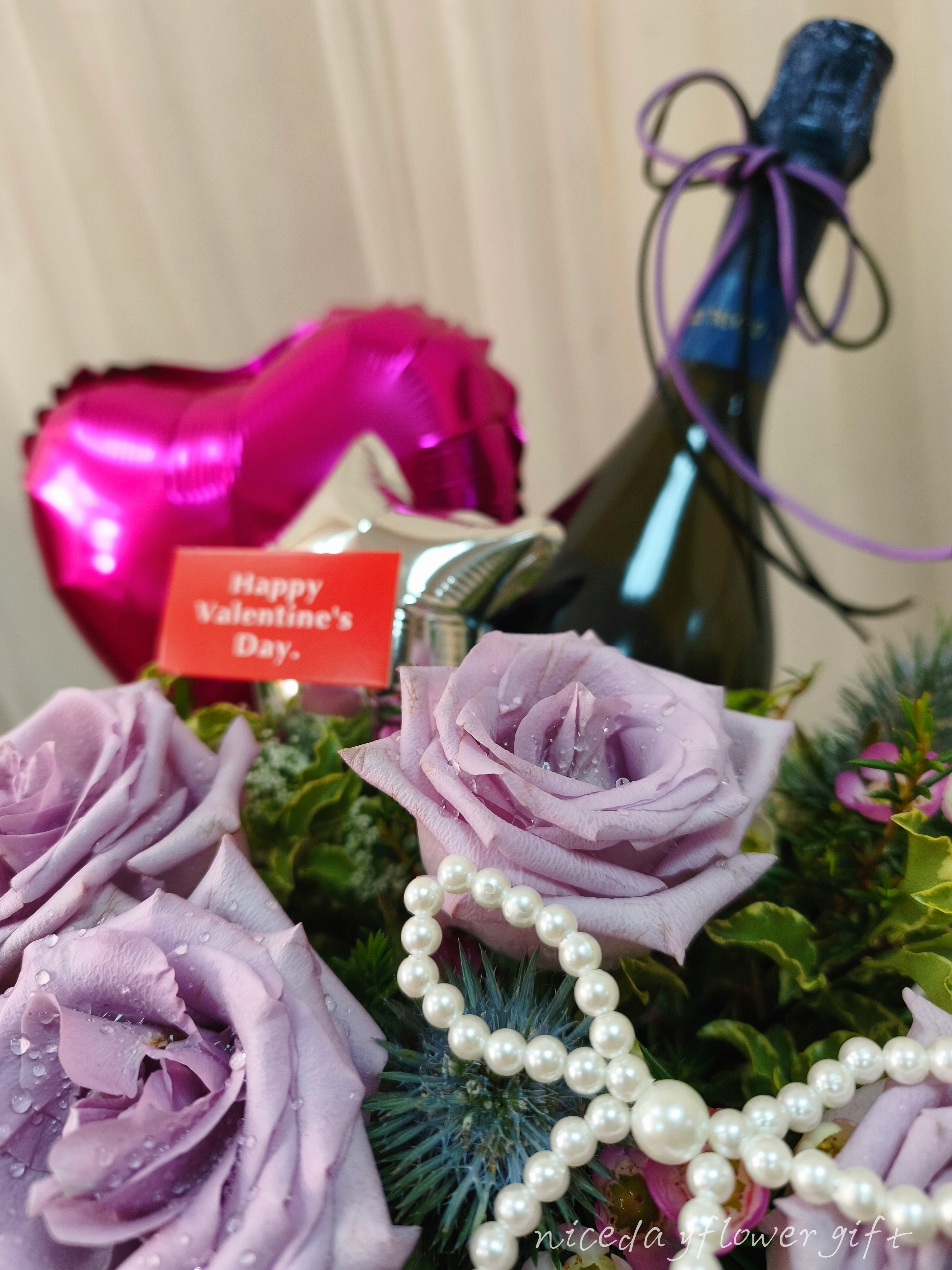 💞👑👑V2613 葡萄汽酒鮮花禮盒