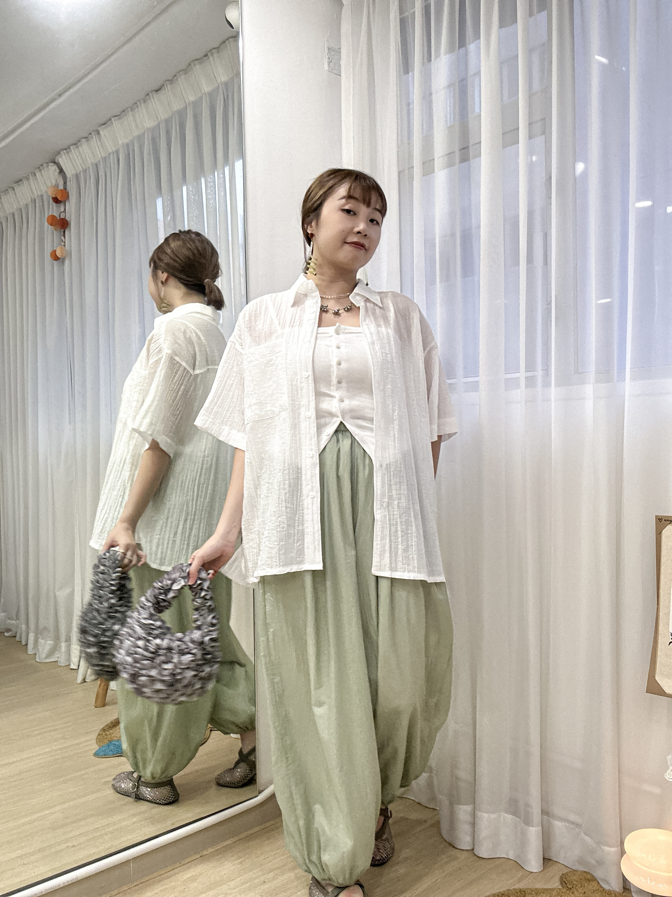 休閒帶點端莊～免燙肌理感S/S恤衫 PR0002 - 白色 white