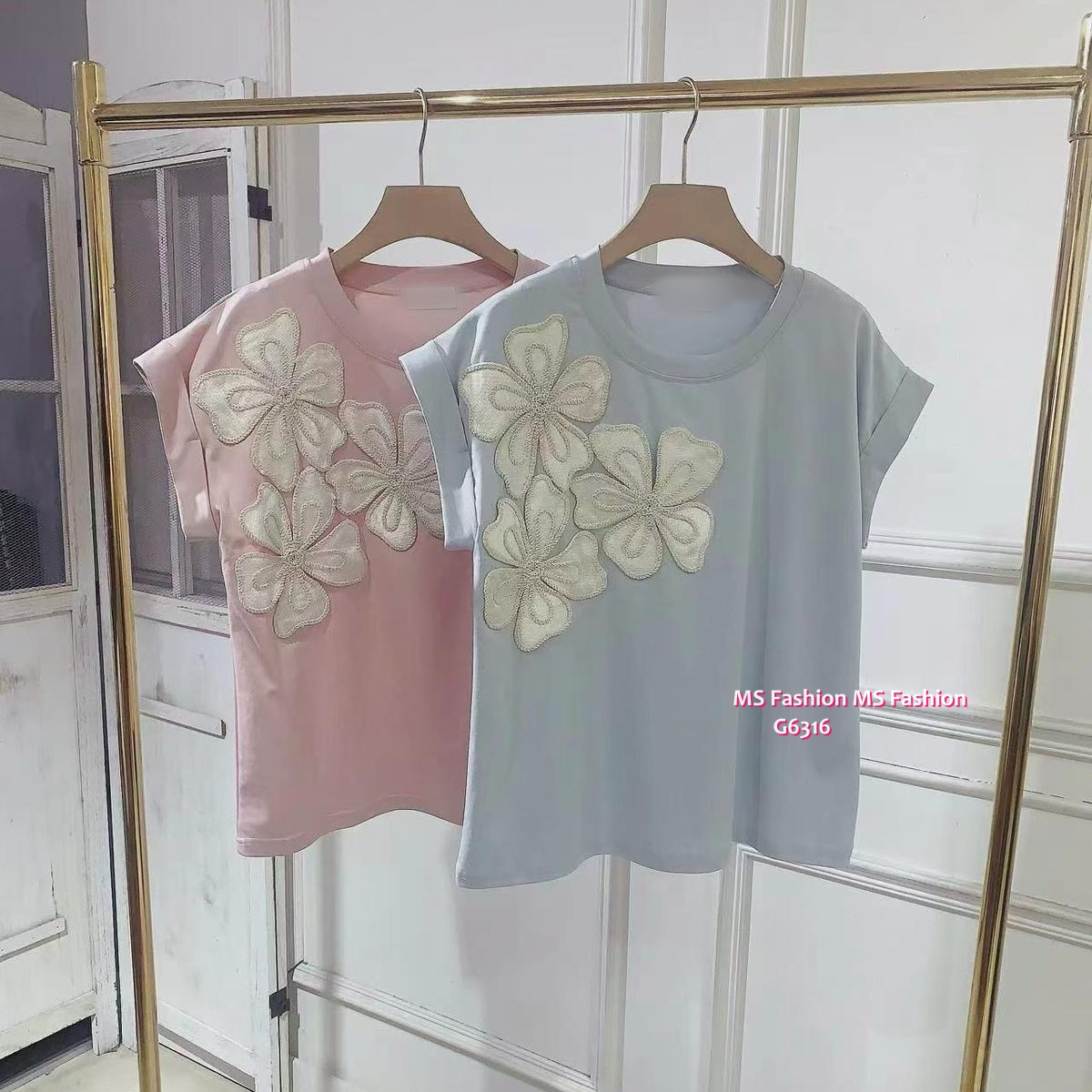 G6316 韓國🇰🇷立體花花top
