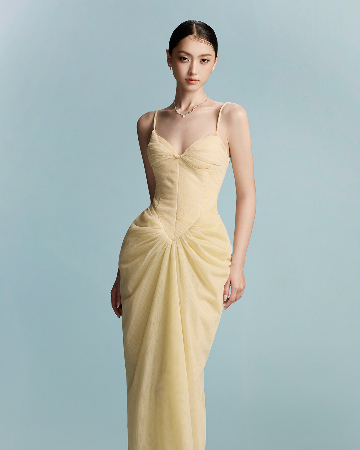 Aurélia Draped Corset Gown