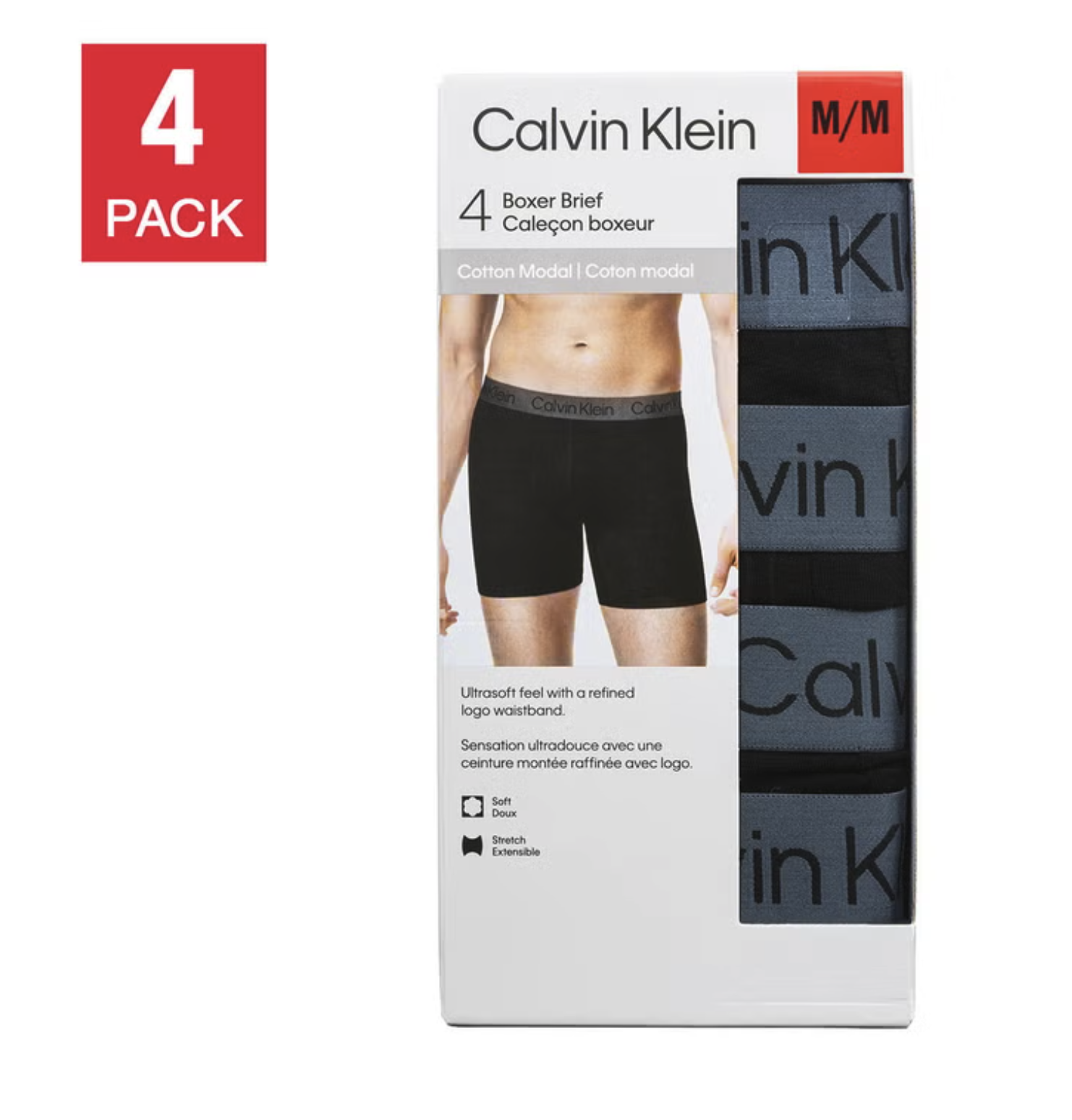 Calvin Klein Men's Modal Boxer（4件裝）