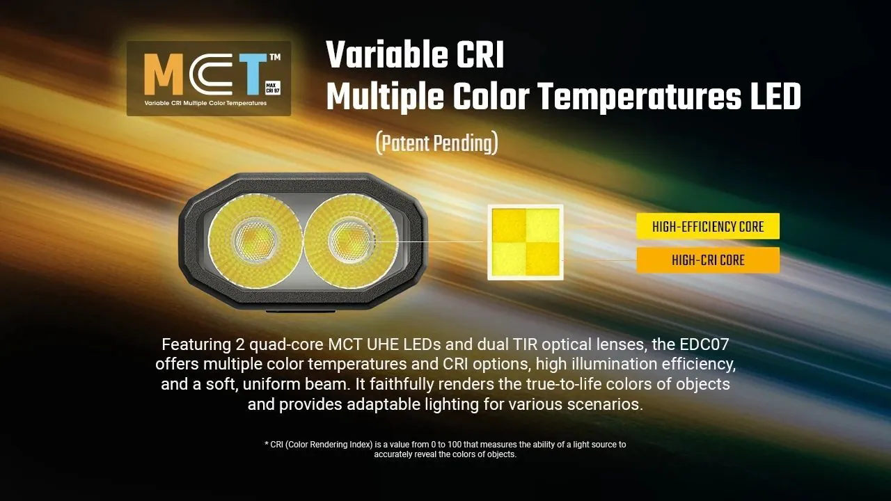 Nitecore EDC07 高顯色手電筒