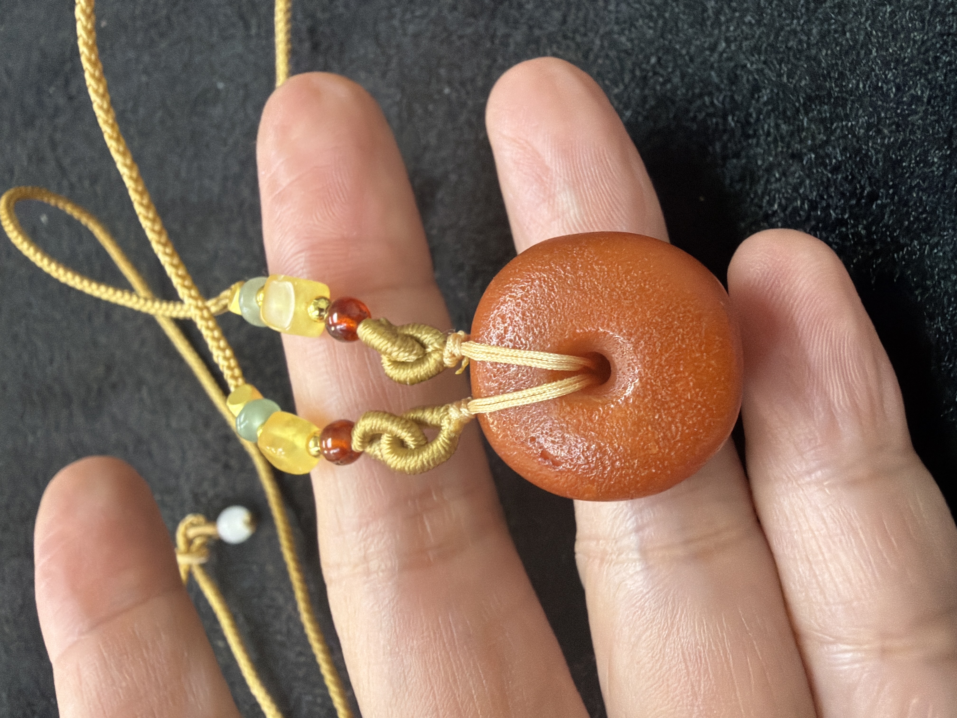 老蜜蠟平安扣吊咀（已加持）#8