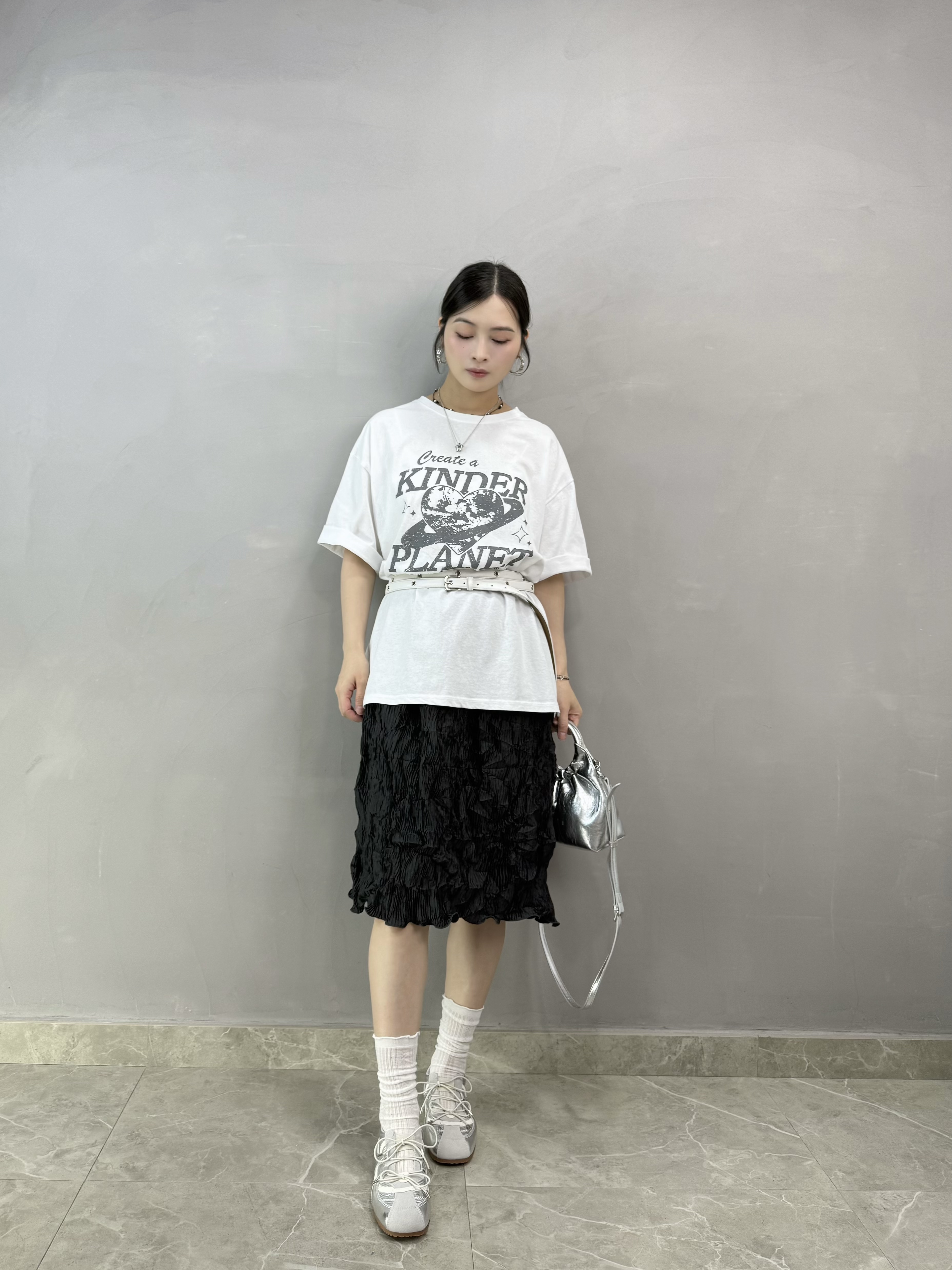 V66 心心星球Print Tee