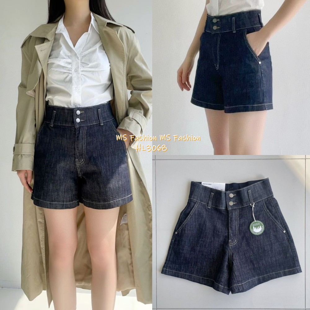 HL3068 韓國🌼Howluk高腰雙鈕短牛