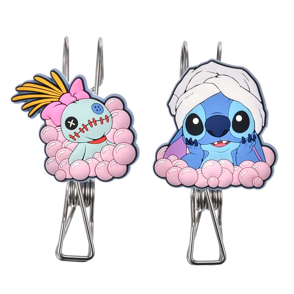 🎀【預訂】Disney BATH ＆ LAUNDRY Stitch & Scrump 衣架夾套裝