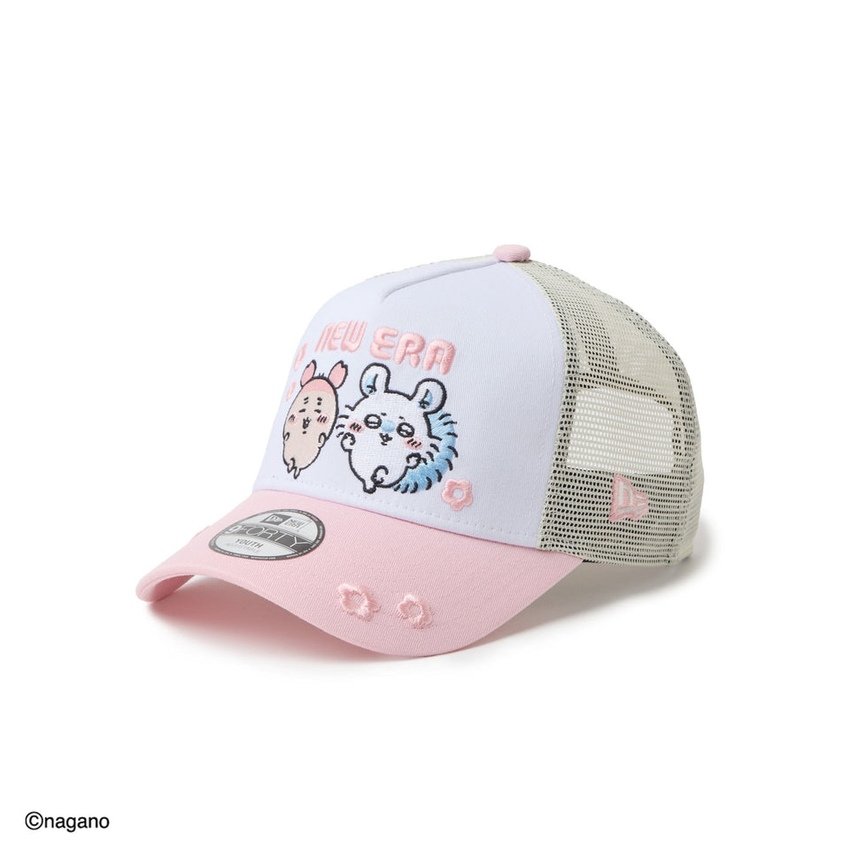 New Era Kids Youth 9FORTY A-Frame Tracker Chiikawa / Momonga Used Bookstore Pink