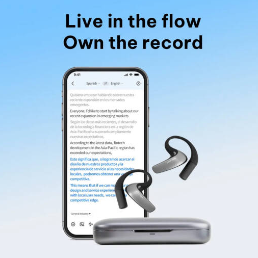 iFLYTEK AI Translation Earbuds｜AI即時語音翻譯耳機｜智能同聲傳譯設備