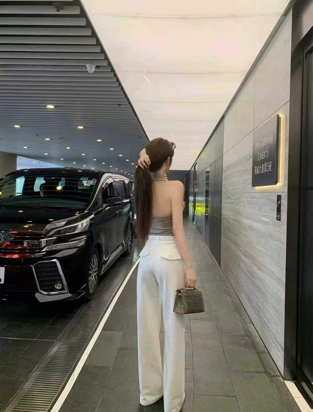1716 HIGH WAIST WIDE LEG PANTS 高腰直筒阔腿裤