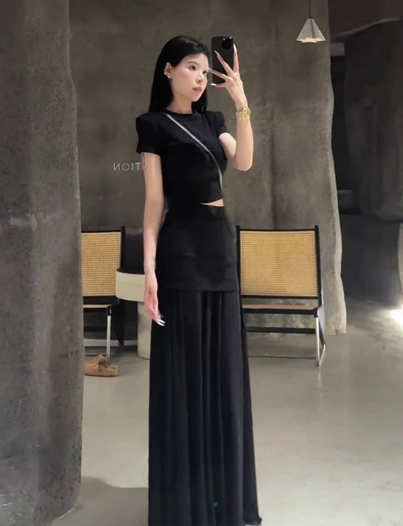 SK222设计感网纱裙