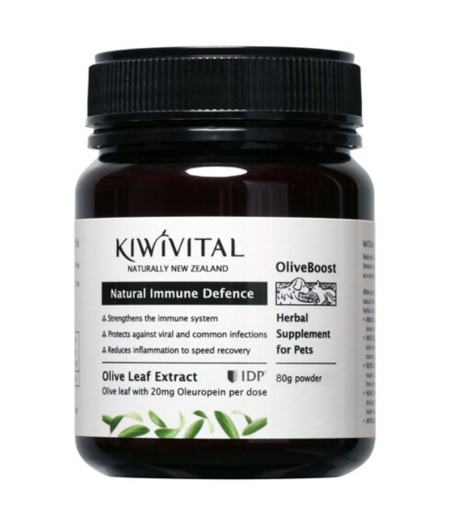 KIWIVITAL-OliveBoost 貓犬專用 橄欖葉萃取草本粉 80g (最佳使用期: 27/7/2028) Olive leaf extract