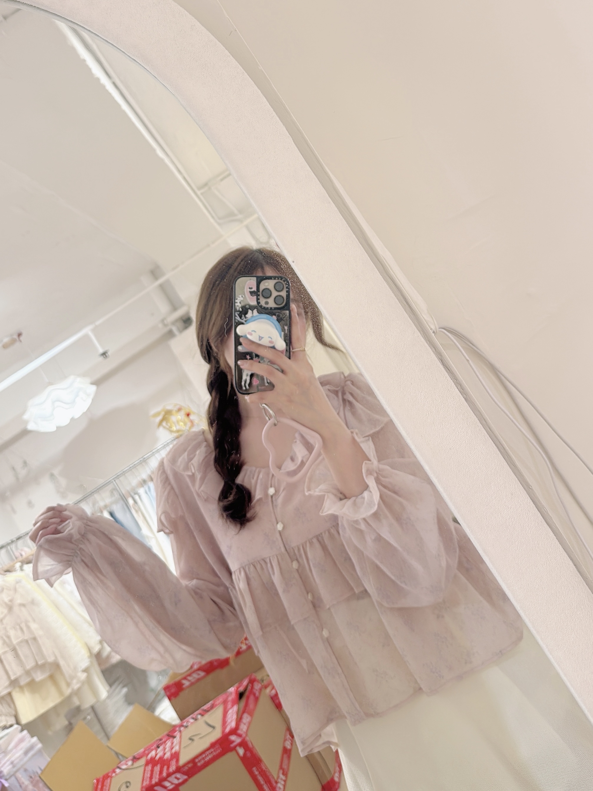 Spring Floral Ruffle Blouse