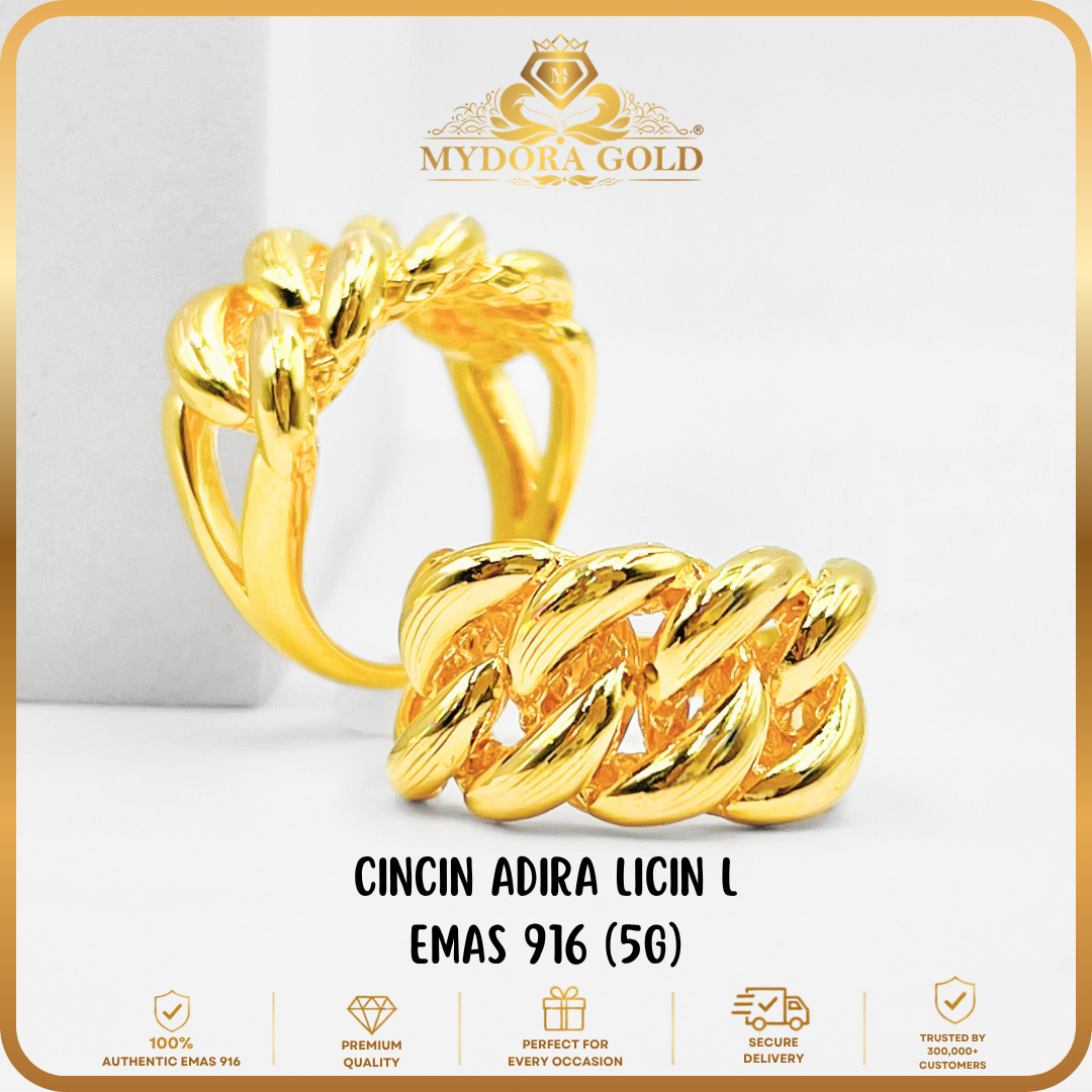 MYDORA Cincin Adira Licin L (5G) l EMAS 916/22K