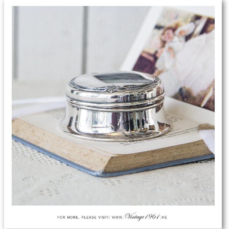 1950s Silver Tone Brush x Mirror x Ring Box Set (CA257)