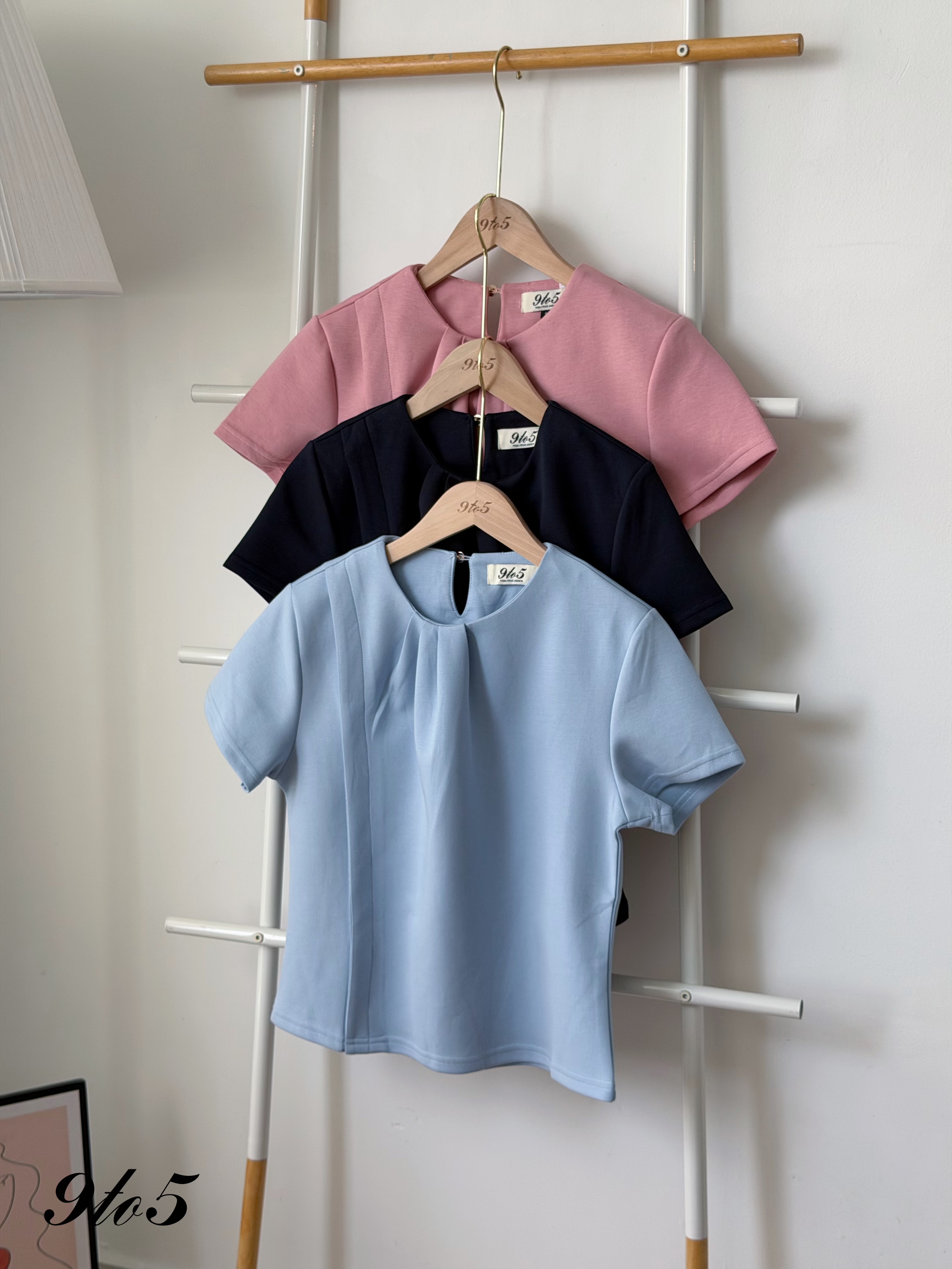 T4476 Mock Neck Ruched Top - 3 Colors 
