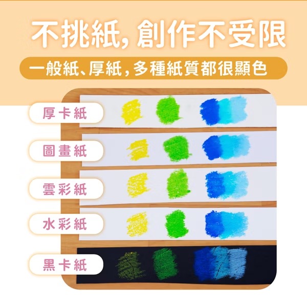 【mamayo】絲滑旋轉水蠟筆36色(附水彩筆)