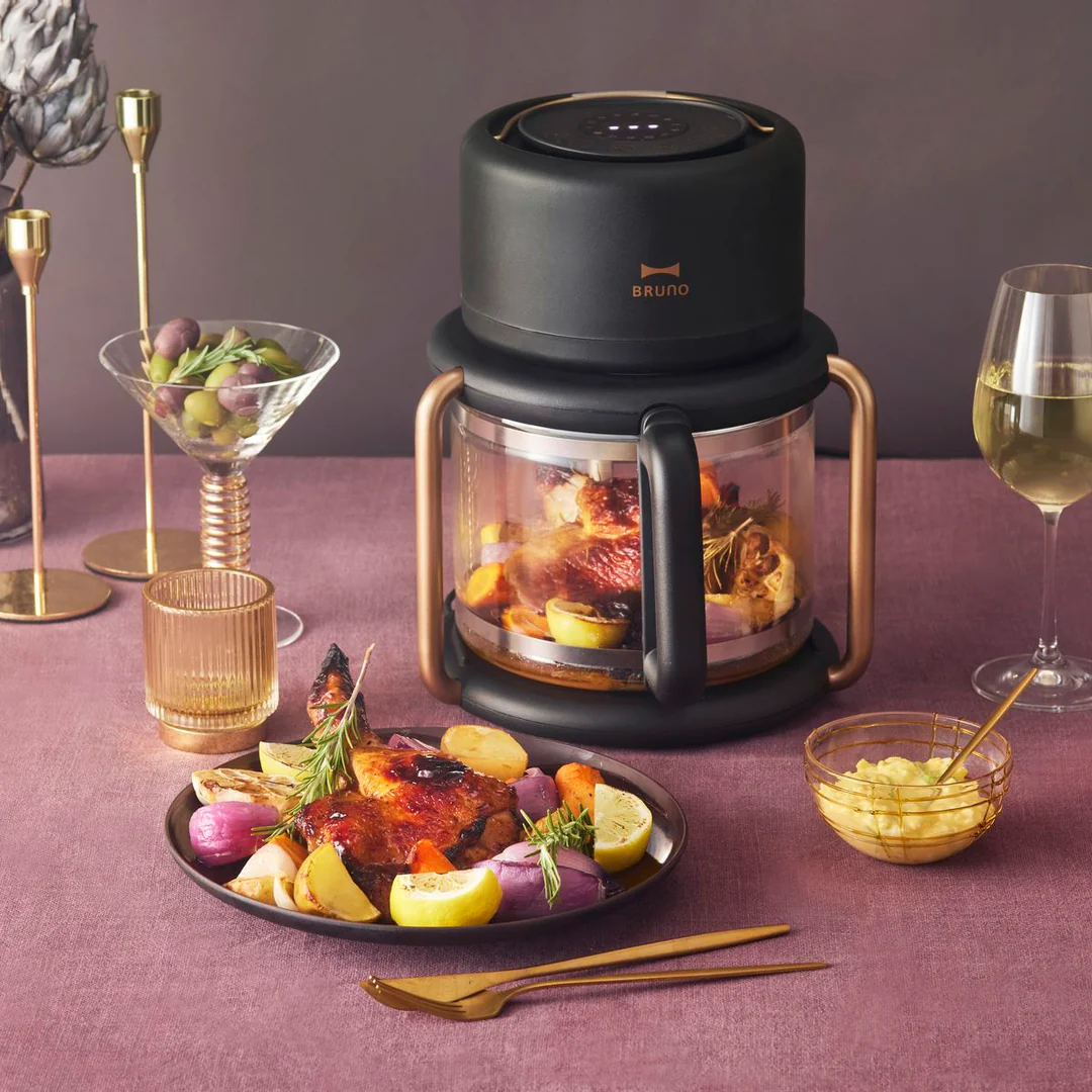 預購⭐️BRUNO 玻璃氣炸鍋 - [BOE122] (炭黑色 / 象牙色) (香港行貨) 