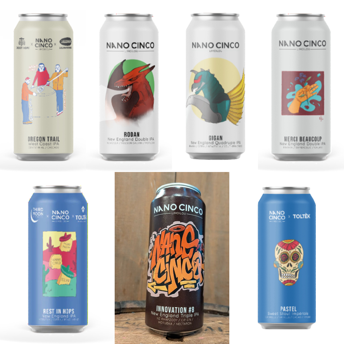 Nano Cinco WCIPA / NEIPA / NEDIPA / NETIPA / QIPA / IMPERIAL STOUT