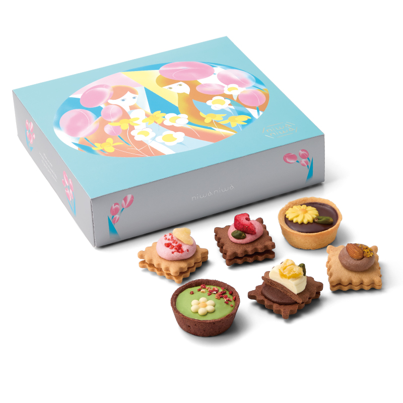 NIWA NIWA 花壇與花朵造型巧克力 (6入)