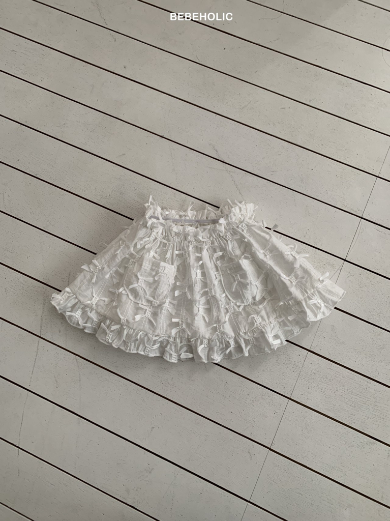 🌸預訂 韓國直送🌸🇰🇷BEBEHOLIC兩色法式絲帶蕾絲半身裙