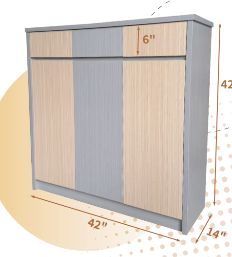 42寸三門鞋櫃 FB-42042