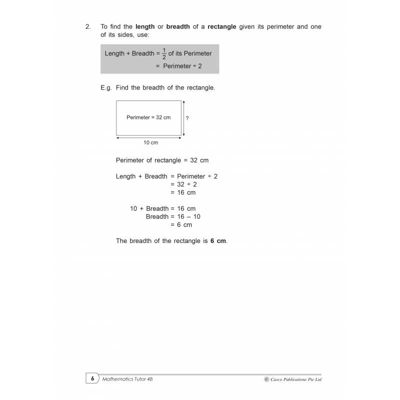 Primary Maths Tutor 4B Volume 2 - 2nd Edition