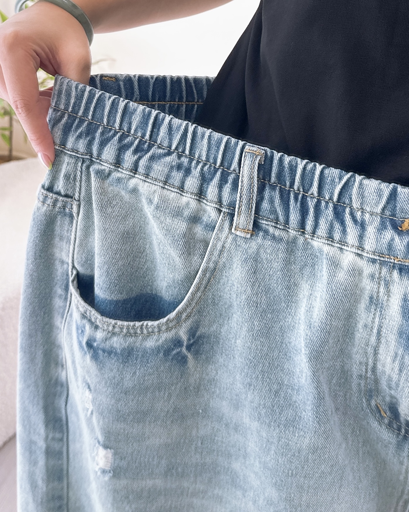 微爛五分牛仔短褲 2色