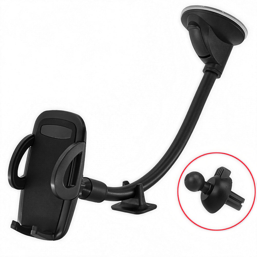 車載手機支架 擋風玻璃 出氣口 兩用 黑色 UB0251