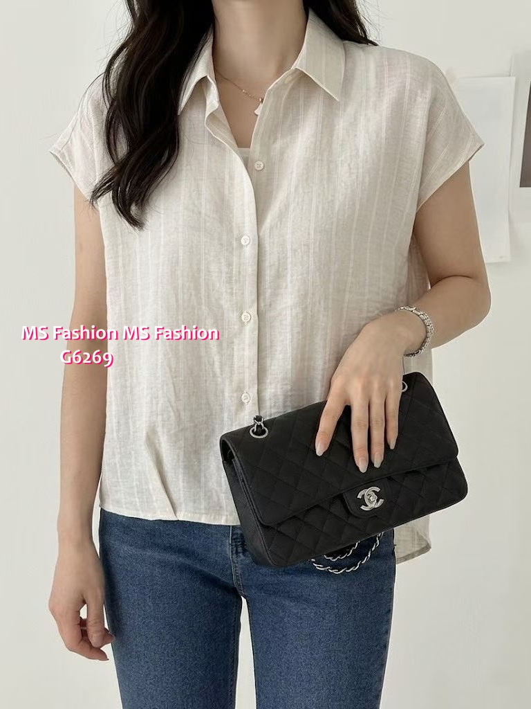 G6268 韓國🇰🇷假兩件條子top