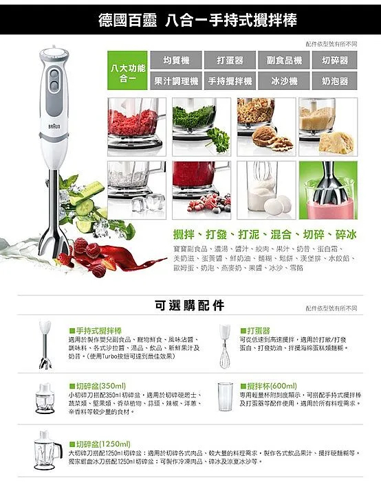 BRAUN 百靈 MQ5235 手提攪拌棒MultiQuick 5 Vario 