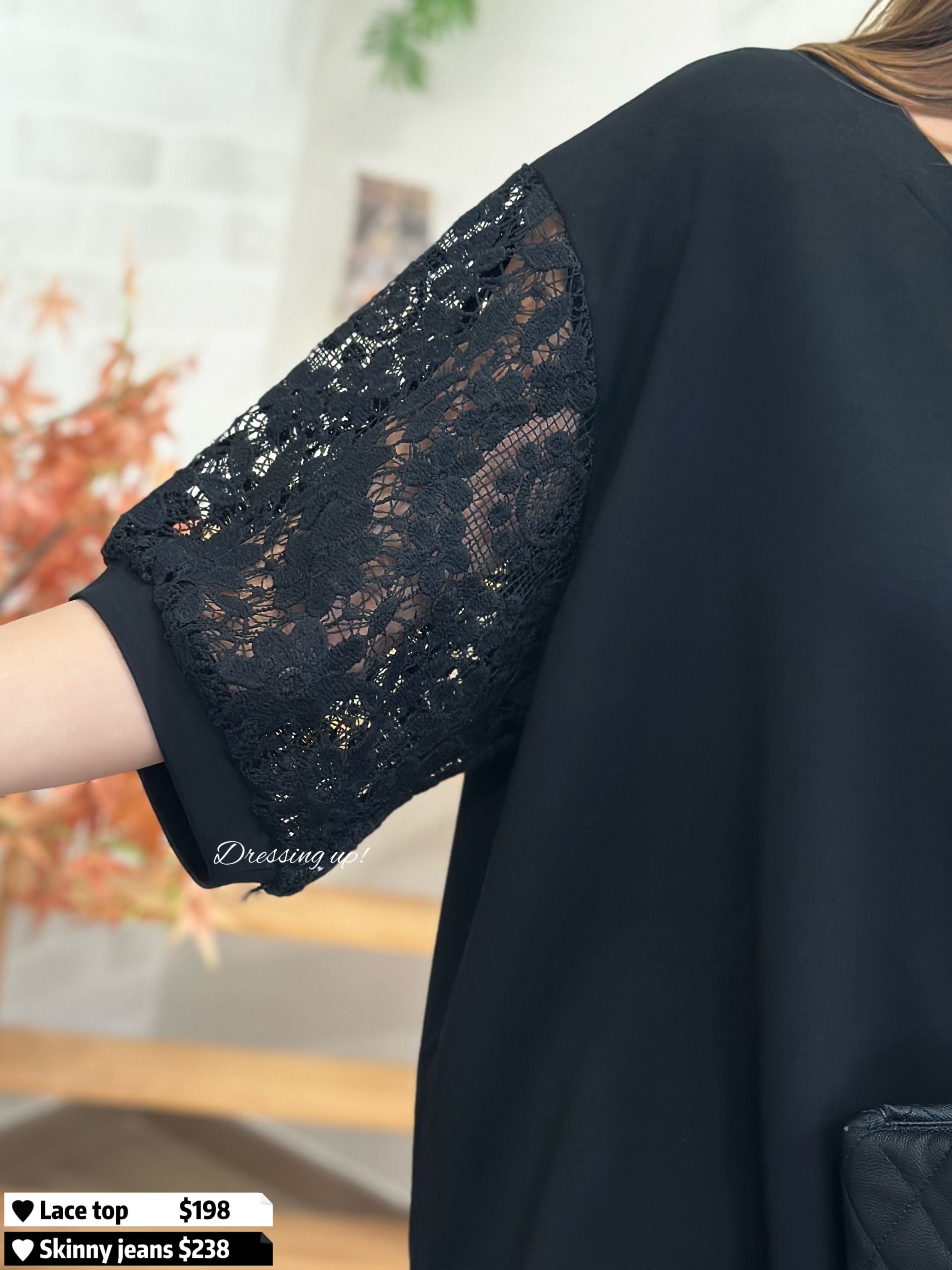 人氣熱賣｜網花手袖上衣