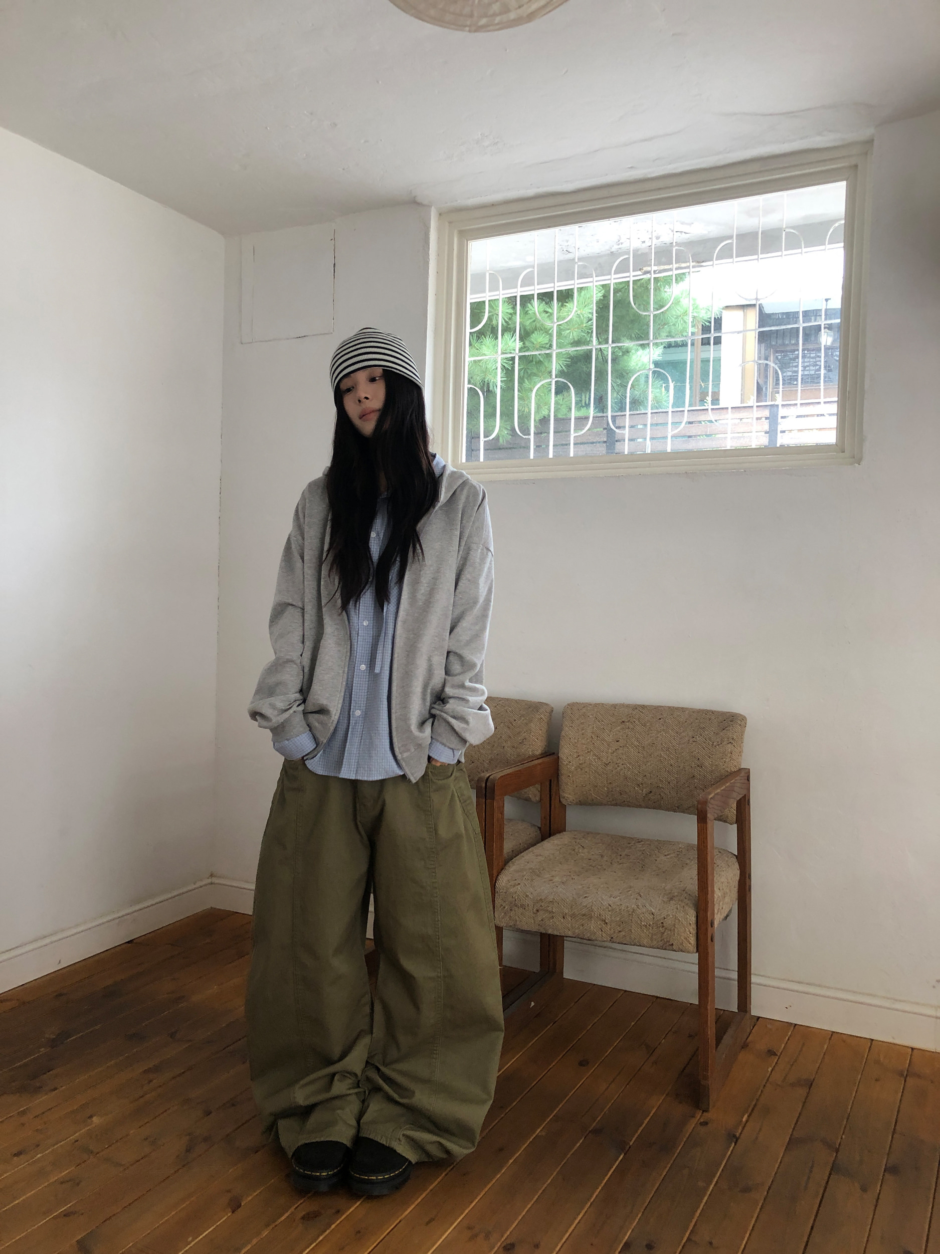 Side Pocket Wide-Leg Pants