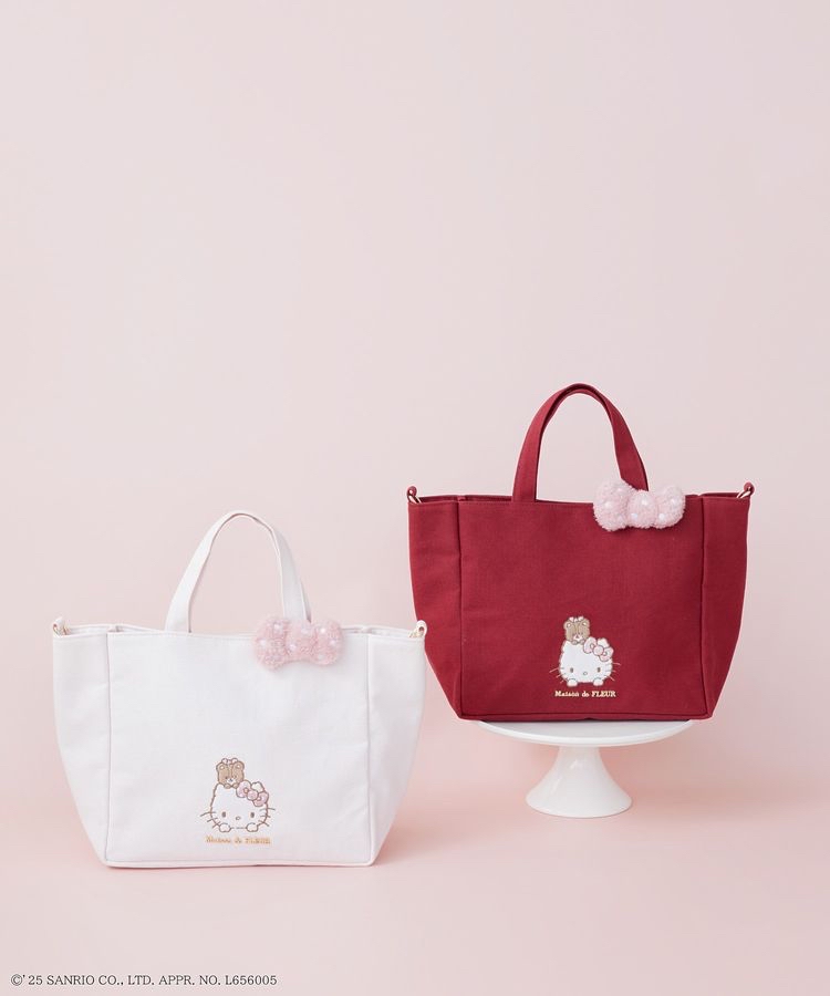 🎀【預訂】 Maison de FLEUR × HELLO KITTY 2way Tote Bag R 