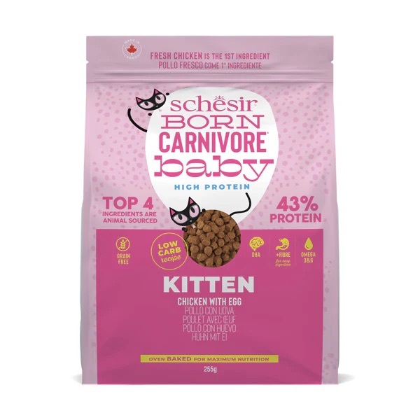 Schesir Born Carnivore KITTEN 雞肉雞蛋高蛋白幼貓糧 225g/1.25kg