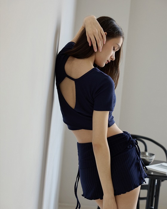 預購_DEVI-T0072Twin Golji Short Sleeves by Devi wear