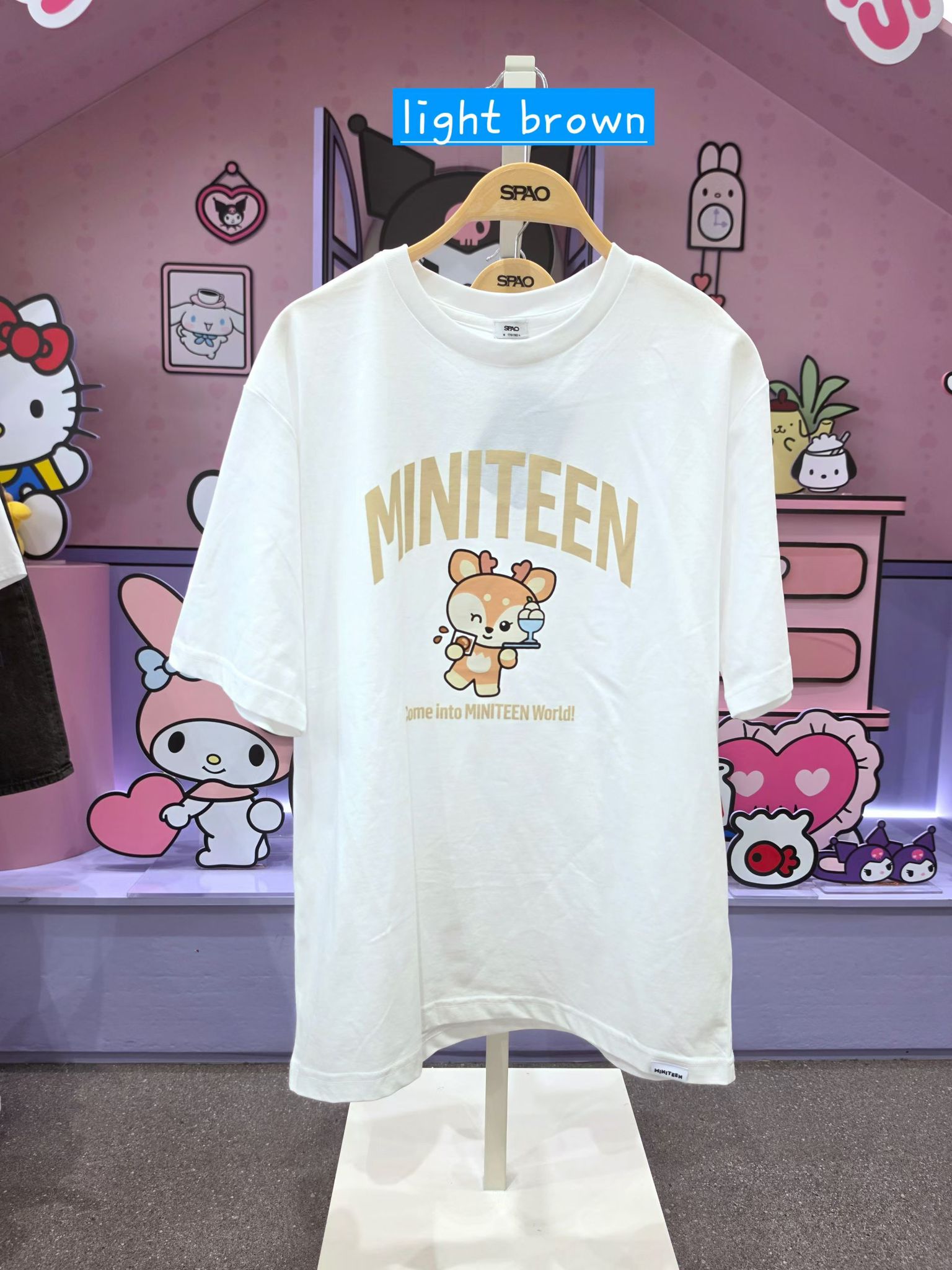 <預訂第二團>🇰🇷🎤SPAO🎤miniteen同款T-shirt截止日期：4月18日星期六