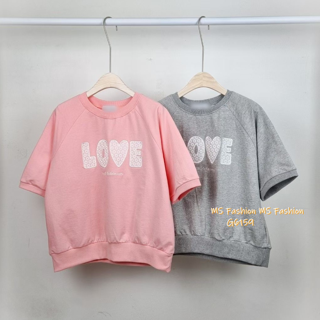 G6159 韓國🇰🇷花花LOVE字母top