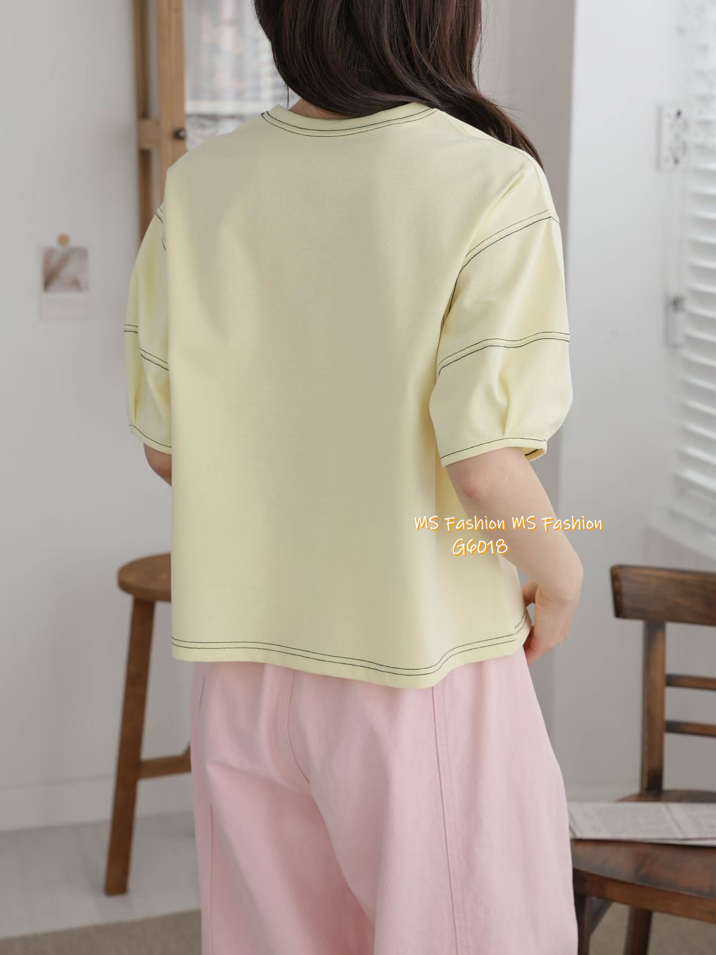 G6018 韓國🇰🇷可愛哈哈笑字母top