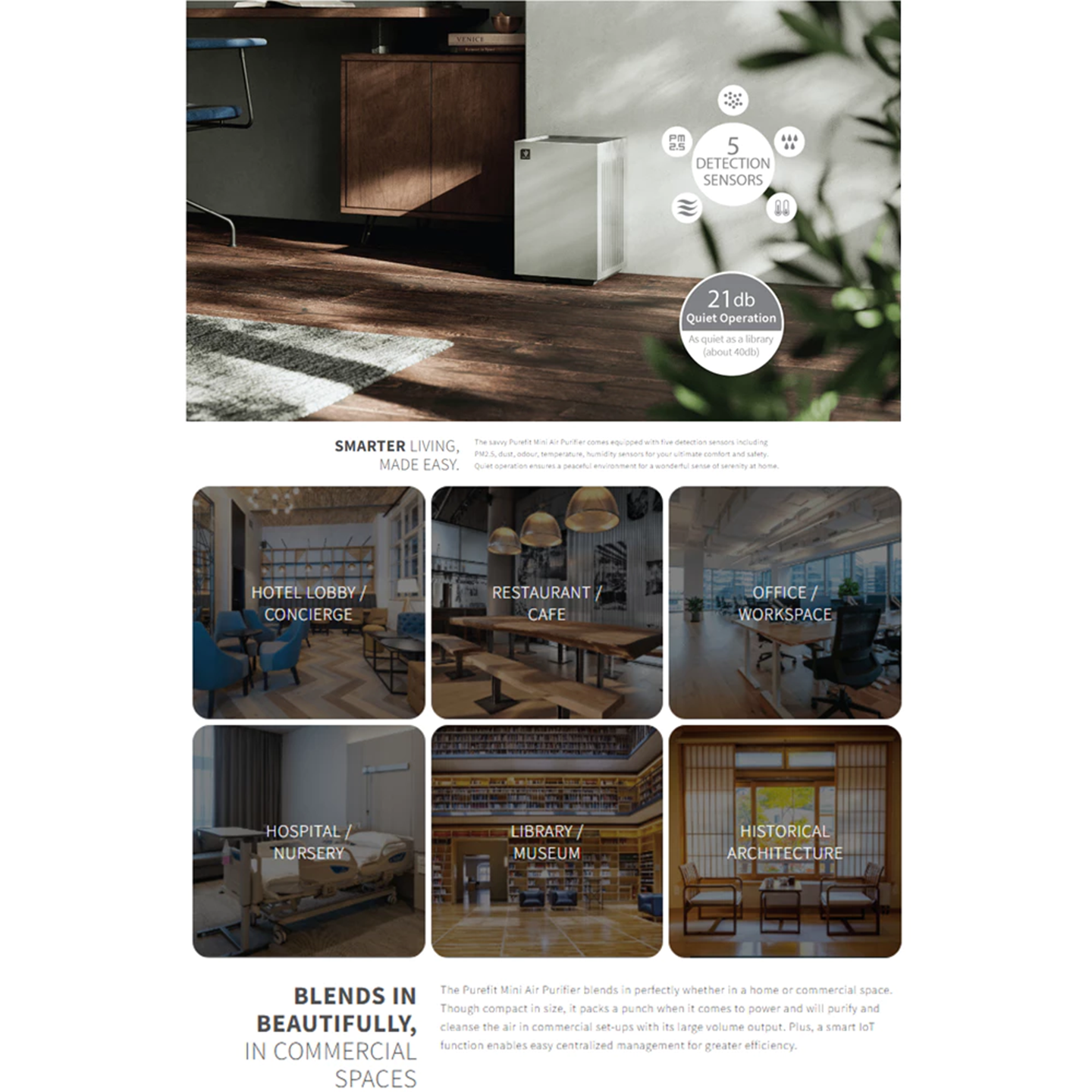 Sharp Purefit Mini 30m³ AIoT Air Purifier (FPS42LL)