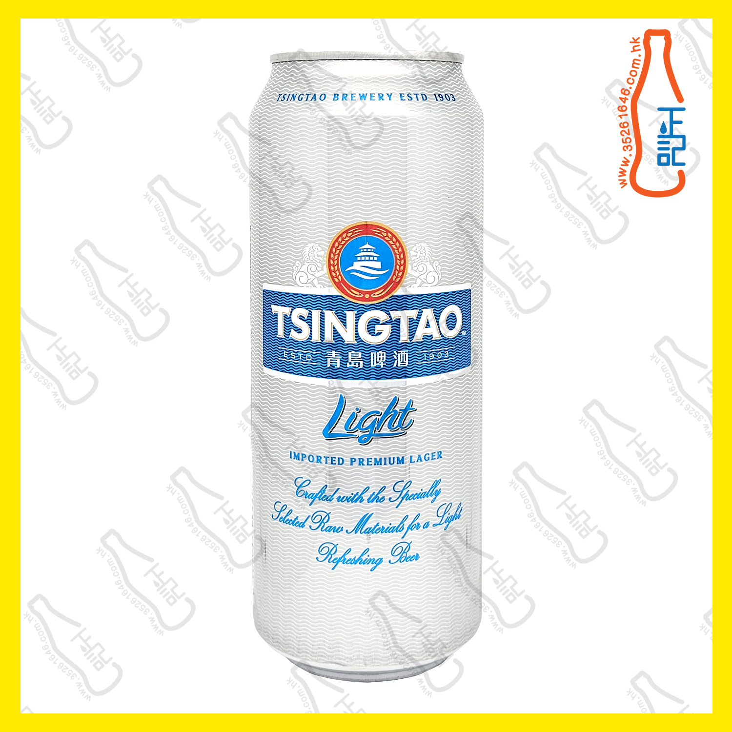 青島 Light啤酒 (巨罐裝) 500ml x 24罐 /箱