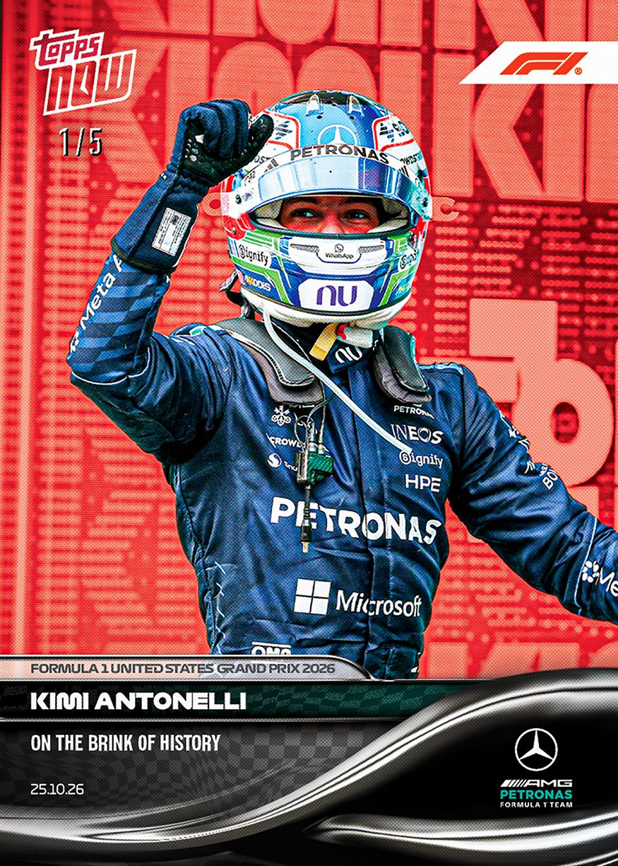 Kimi Antonelli - 2026 F1 Topps NOW® #68 United States GP 贏車卡【團購】