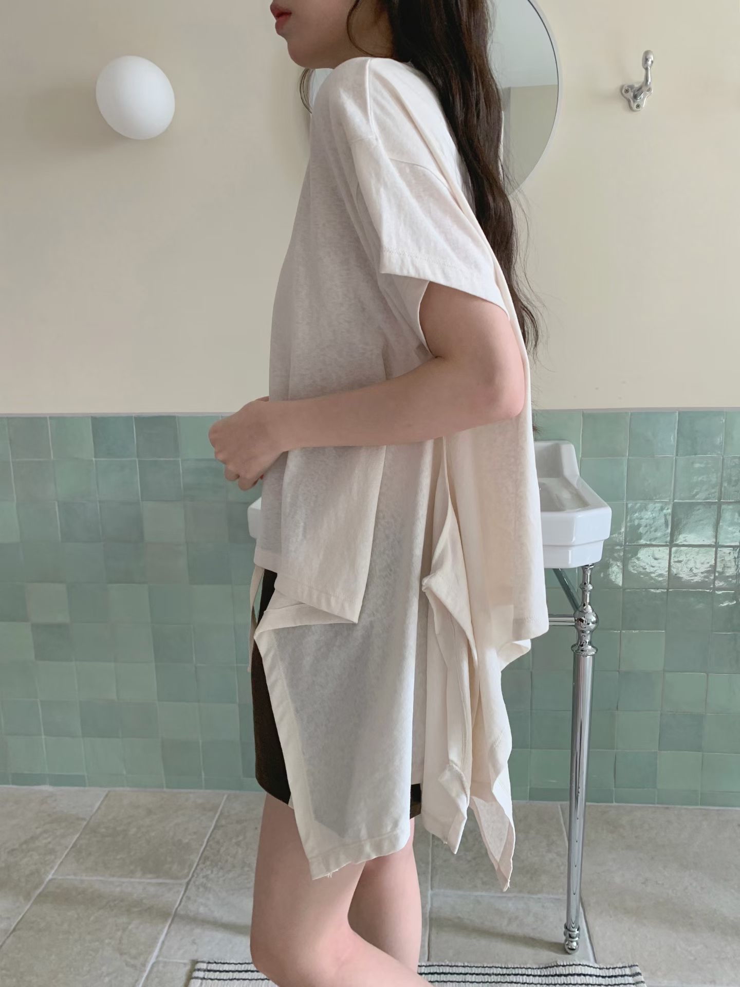 221304 側長短䄂闊Tee