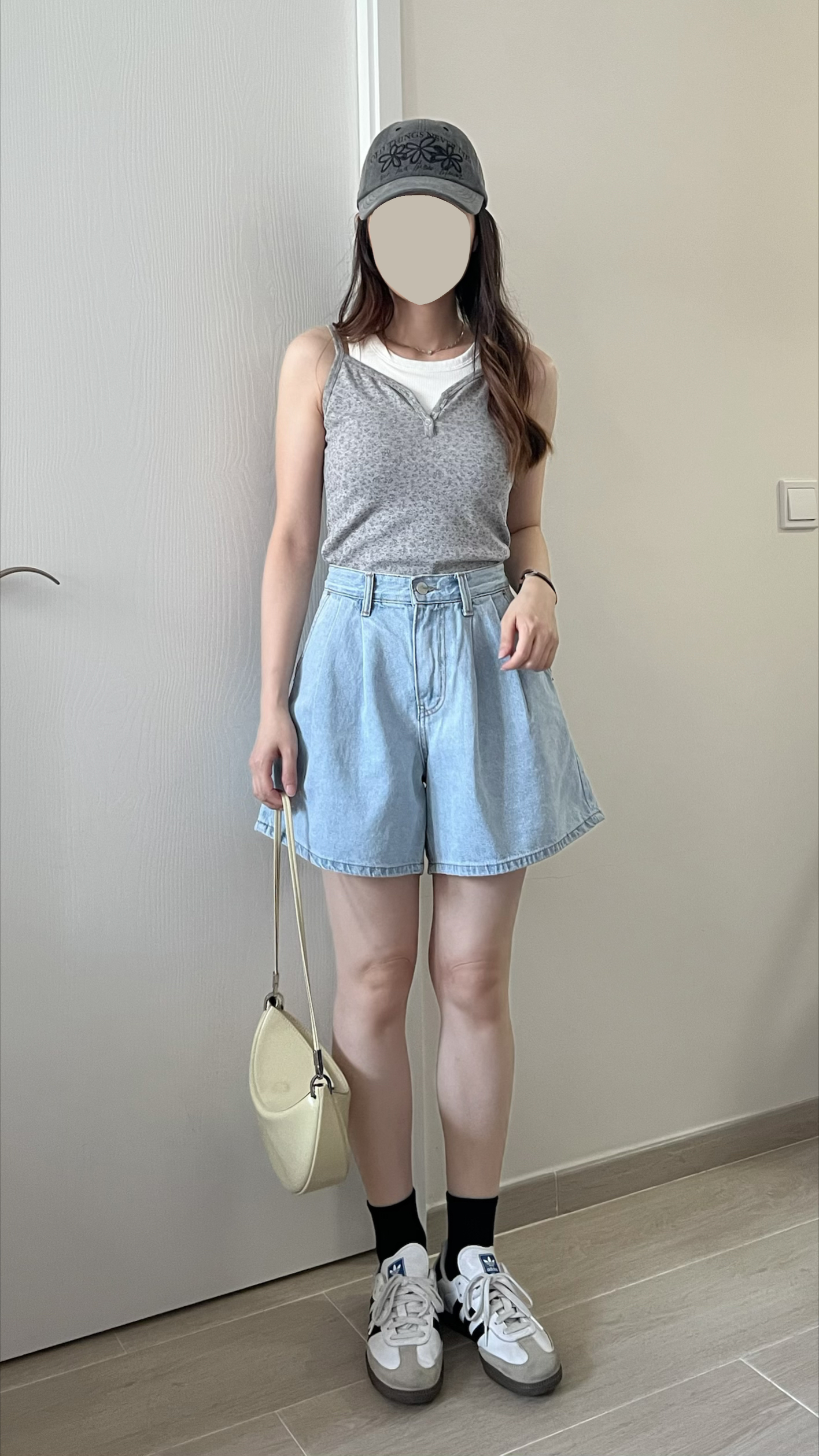 夏日清新碎花背心